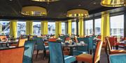 Restaurant with special lamps at Thon Hotel Arendal