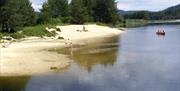 sandstrand langs Nidelva