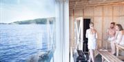 Farsund Sauna fra innsiden.