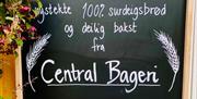 blackboard med informasjon