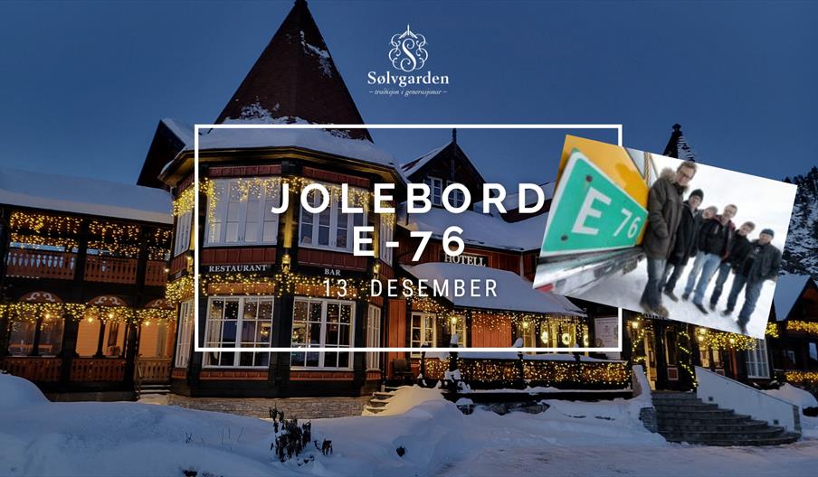 Bilde av Sølvgarden hotell en vinterkveld Bilde av Sølvgarden hotell en vinterkveld
